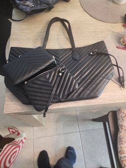 Soft black  leather.