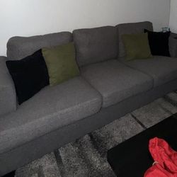 3 Seater Gray Sofa Couch