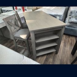 Brand New 5 Pcs Dinning Set
Table, 2 chairs 2 stools
Grey Solid Wood
Side Shelves
$489 + Tax
FREE LOCAL DELIVERY & SET UP
ONLINE SALES 
ORDER HERE PAY