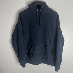 Supreme Studded Hooded Sweatshirt Mens Medium Navy Blue Spring Summer 2018