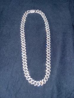 Moissanite Chain 24inch silver