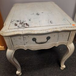 Antique Solid Wood Nightstand 1950's 