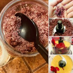 Skin Nutrition: Rose sugar scrub infused
