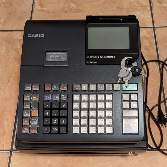 Casio Electronic Cash Register - Model PCR-T500 (NEED GONE ASAP)