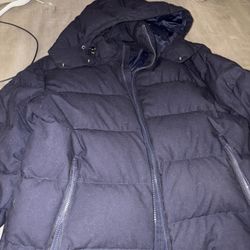 Navy Polo Jacket M