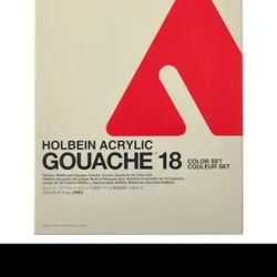 Holbein Acrylic Gouache Paint (18pc color set)