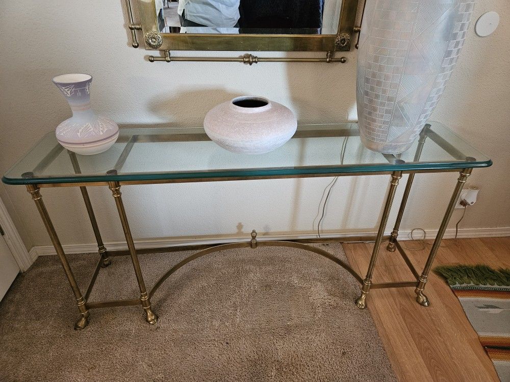 Brass Sofa Table