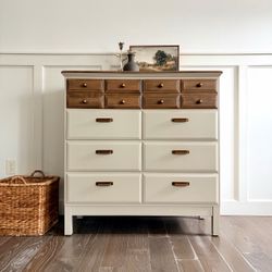 Vintage Tall Dresser / Chest of Drawers