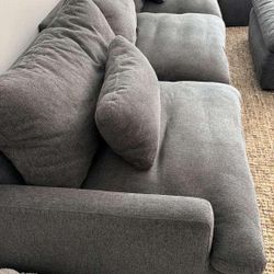 Couch Including Recliner Like New