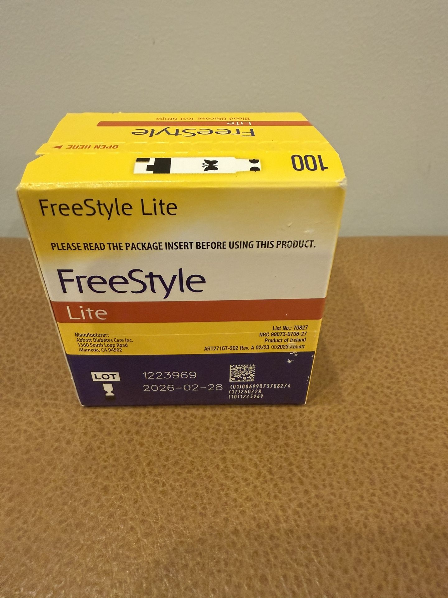 FreeStyle Lite blood glucose test strips