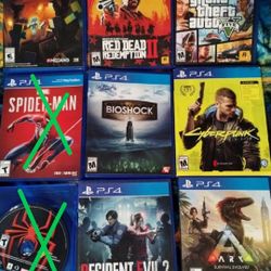 PS4 Games, $15 Each