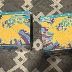 Pokemon TCG Ascended Heroes Elite Trainer Box ETB New/Factory Sealed x2