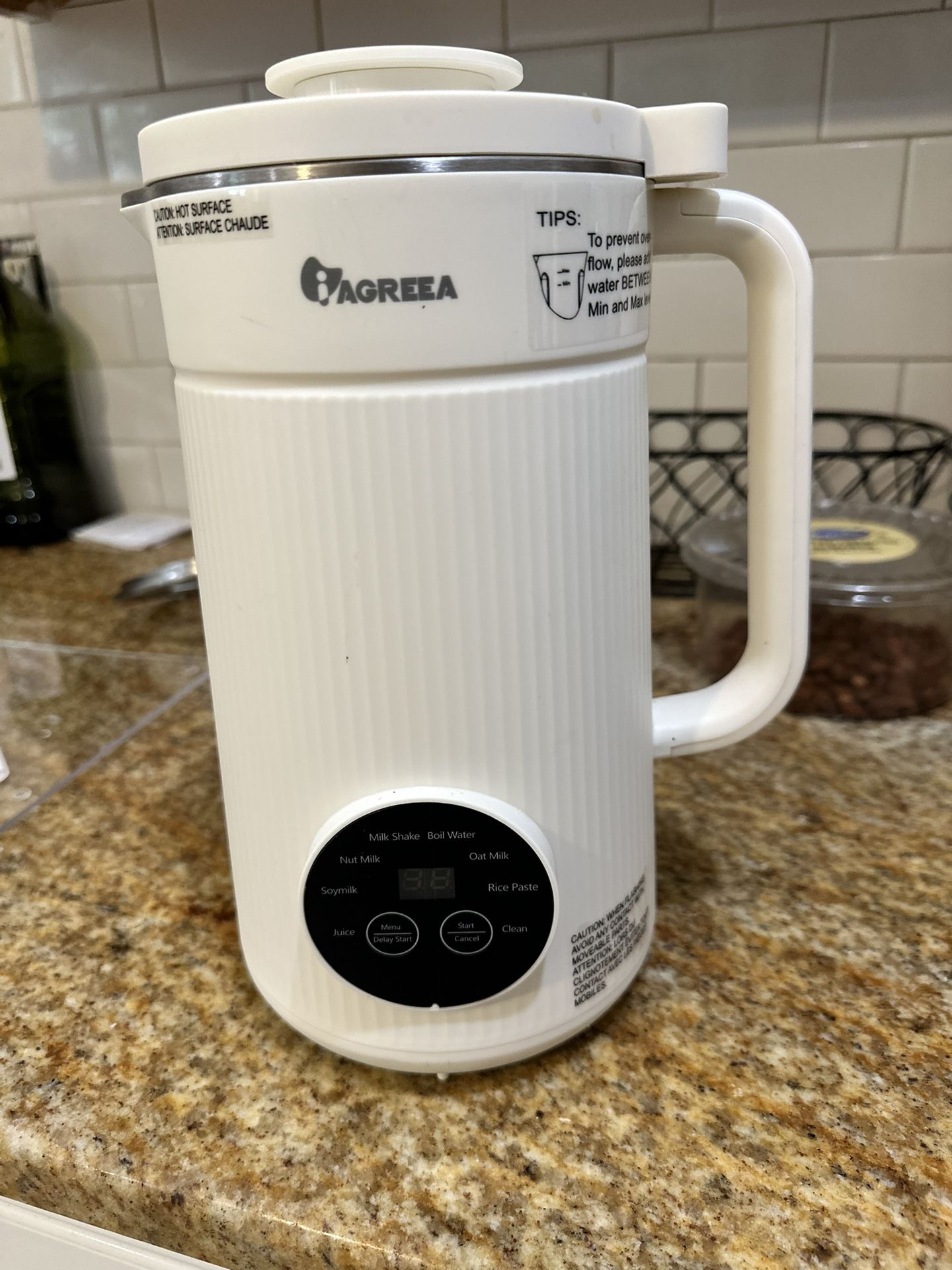 Electric Bean & Nut Milk Maker Machine With Self Clean