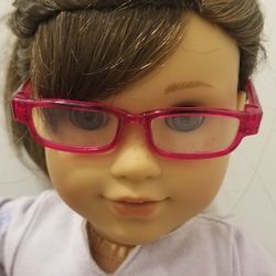 American Girl doll glasses & case
