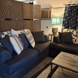 Selling A Set Of Navy Blue Couches