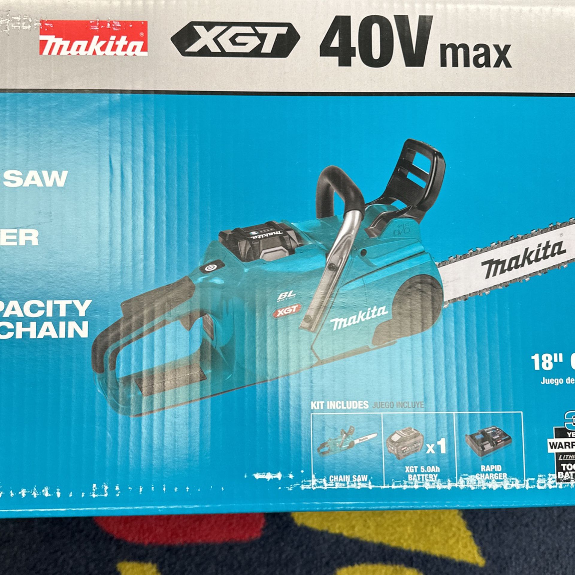 Makita 40v 12” Chainsaw New In Box 