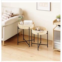 Boho Tables With Baskets 