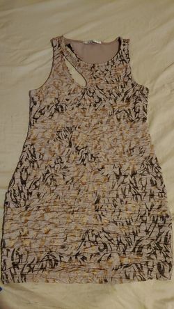 Goldish, silverish dress