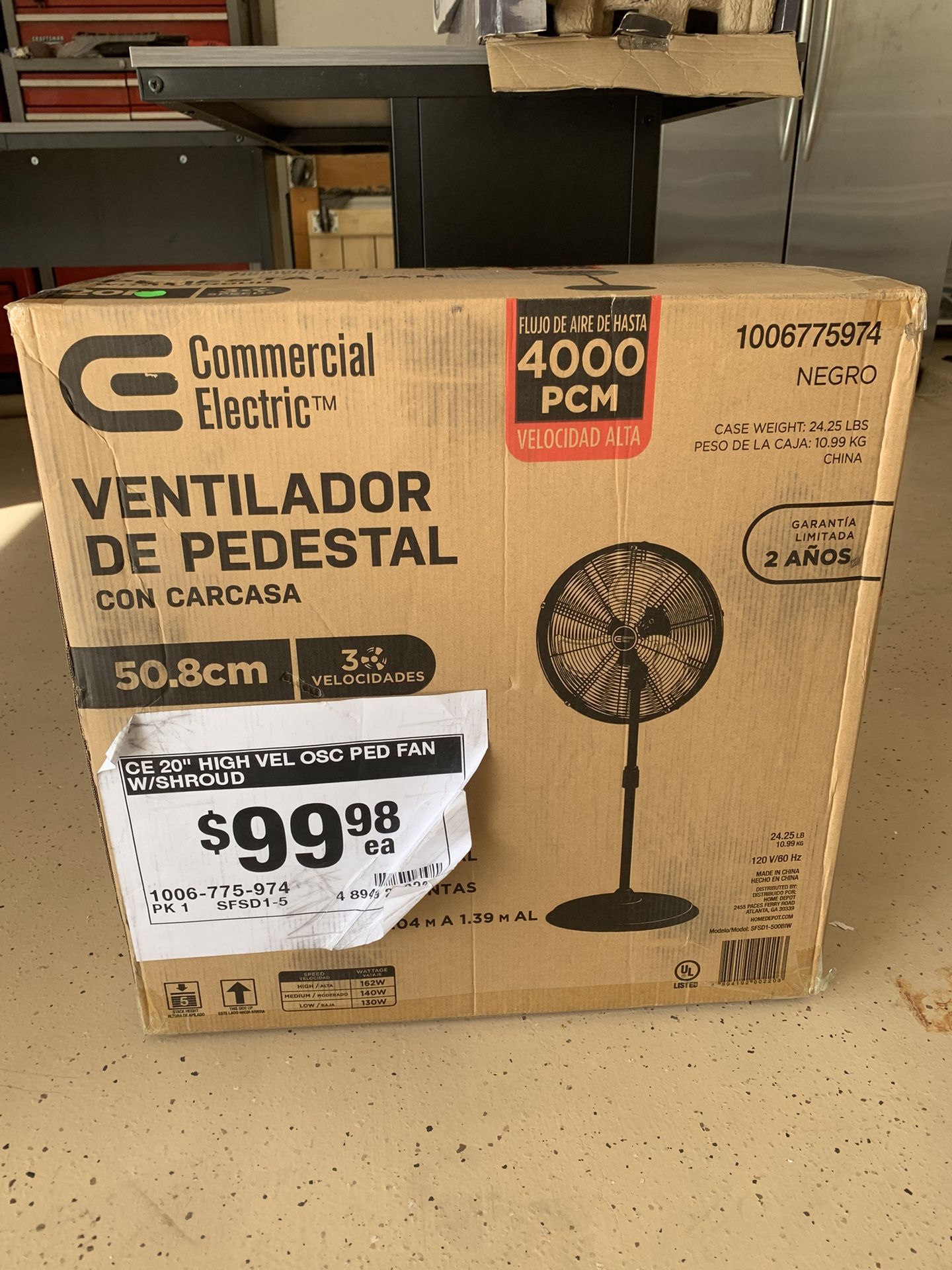 New High Velocity Fan In Box!