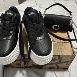 Coach Set, Sneakers & wallet crossbody purse like new