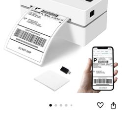 Bluetooth Thermal Shipping Label Printer, 4x6 Wireless Thermal Address Label Printer for Small Bussiness, Compatible with iPhone,Android,Windows,Mac,C