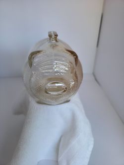 Vintage Glass Piggy Bank