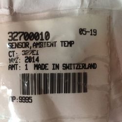Sensor, Ambient Temperature