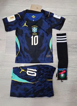 KIDS BRASIL NEYMAR WORLD CUP SOCCER JERSEY