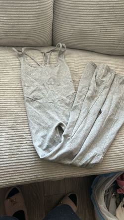Grey Active Wear Jumpsuit 
