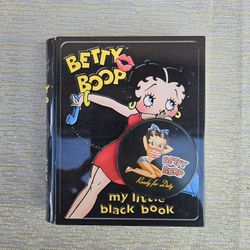 Vintage 2000 Betty Boop "My Little Black Book" Tin Box/Container