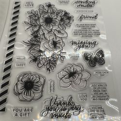 Sending Smiles Floral Stamp And Die Set
