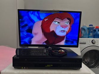 SONY SLV- D281P DVD/VCR COMBO PLAYER WITH REMOTE AND AV CABLES
