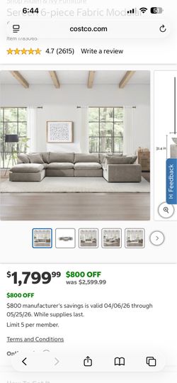 New Sereen Modular Sectional