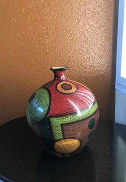 Multicolored Ceramic vase