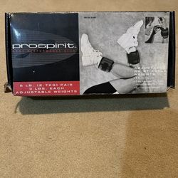 ProSpirit Adjustable Ankle/Wrist Weights (6 lb pair