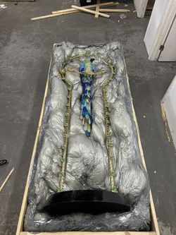 (Asfour Crystal) Parrot Inlaid With Chatons