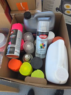Box of misc spray paint..new and used