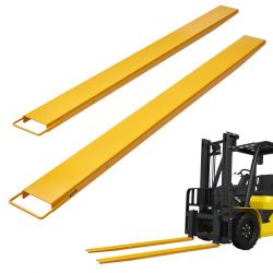 VEVOR Pallet Fork Extensions, 96" Length 5.5" Width, Heavy Duty Carbon Steel Fork Extensions for Forklifts, 1 Pair Forklift Extensions, Industrial For