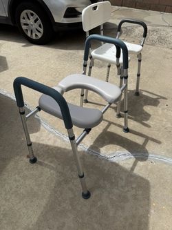 Shower/Bath Chairs with Armrests – Set of 2
