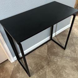 (NEW) 31” Wide Black Folding Computer Desk