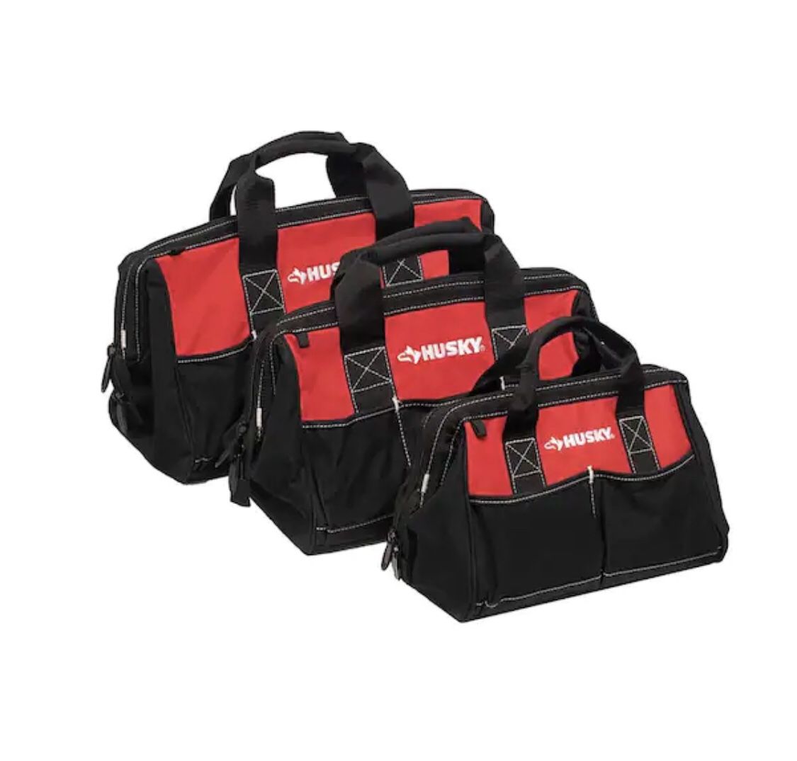 Husky 3 Tool Bag Combo Set 