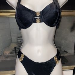 Gold & Black Vintage Bikini