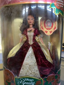 Vintage Disney Holiday Princess Belle Doll