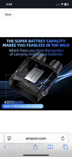 HOARBOEG 4K HD 36MP Night Vision Binoculars with Infrared Detection 32GB Card for Outdoor Hunting Camping Bird Watching Stargazing Security Surveillan