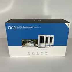 Ring Stick Up Cam Battery Three-Pack - NEW