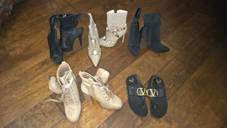 Women's Heels, Women's Boots, Women's Sandals, 5 Pair