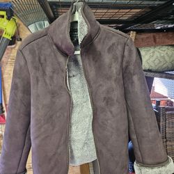 COACO New York Brown Faux Suede Jacket - Size S