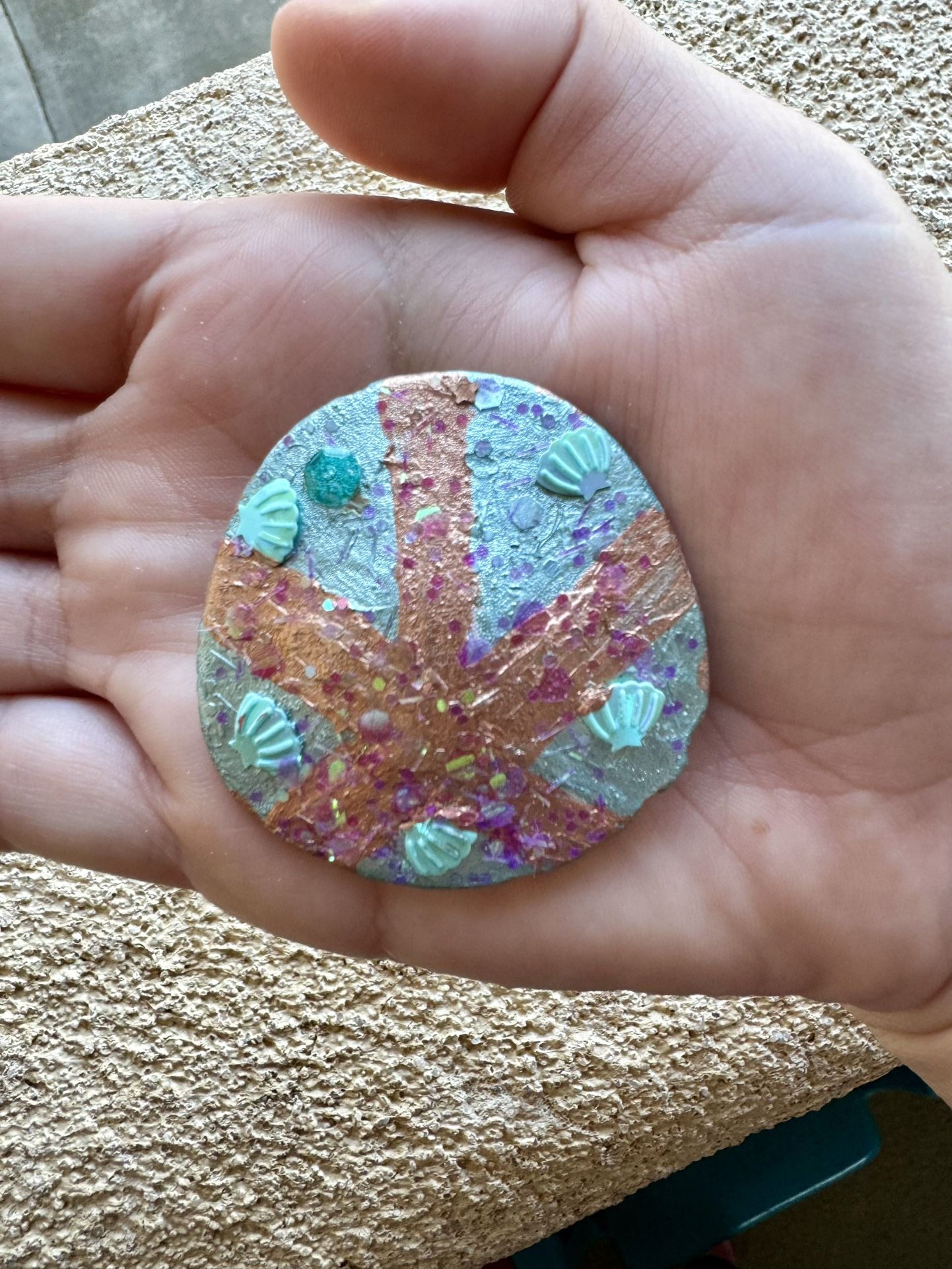Handmade SANDDOLLAR MAGNET!