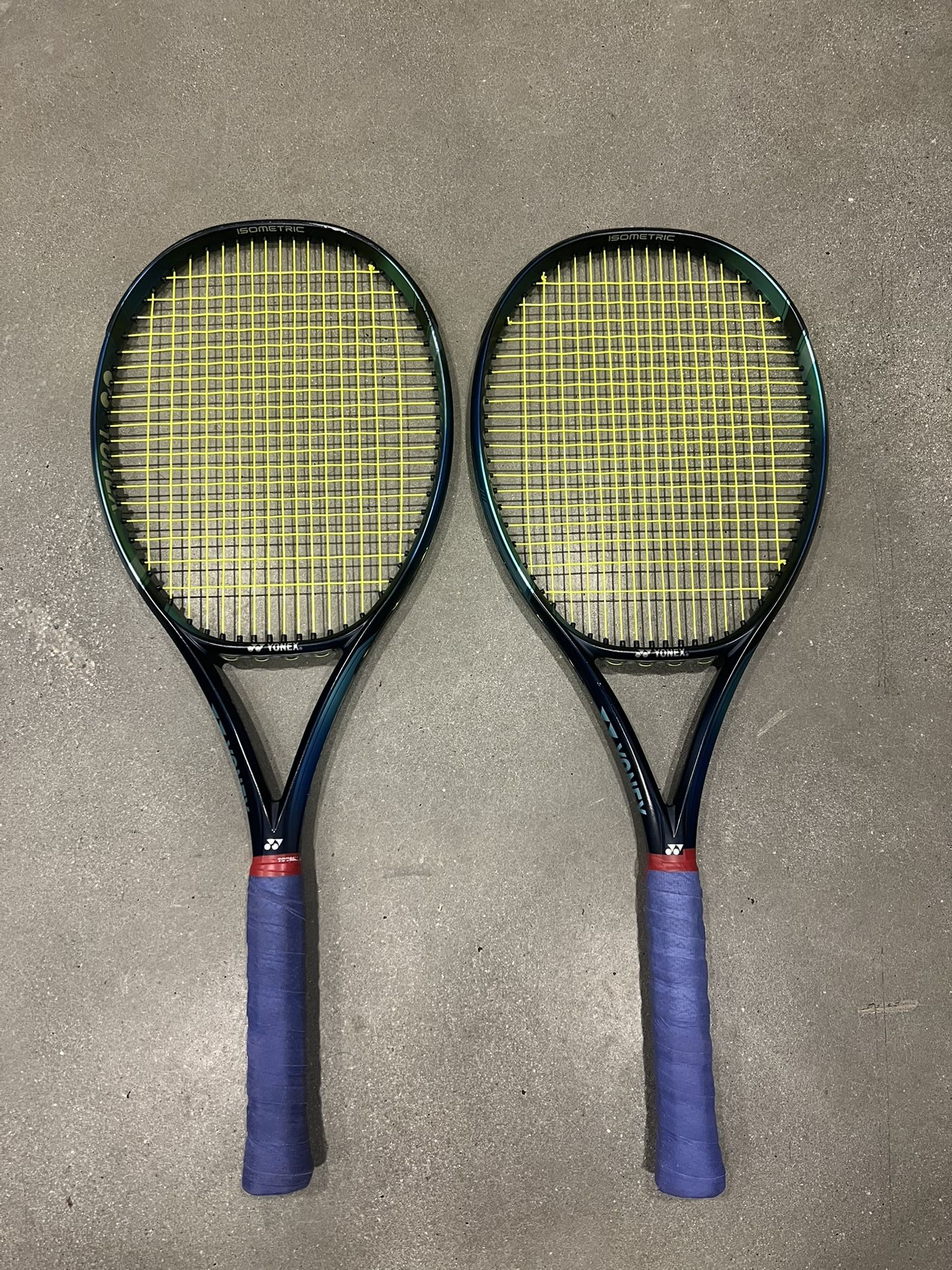 2 Yonex Ezone Tour 2022 Tennis Rackets - 4 1/2 Grip