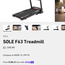 Sole F63 Treadmill 